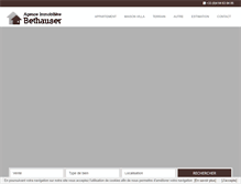 Tablet Screenshot of immobilier-bethauser.com